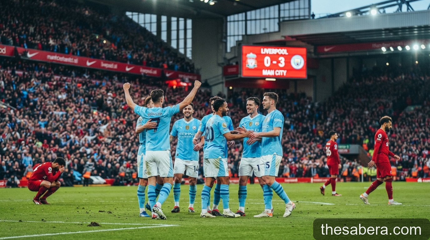 Man City hủy diệt Liverpool 3-0 tại Anfield: Lời khẳng định đanh thép cho ngôi vương Premier League 2026/27
